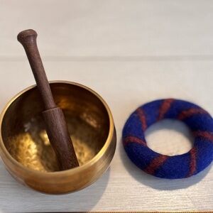 Singing Bowl 3 Piece Set Handmade in Tibet For Yoga and Meditation